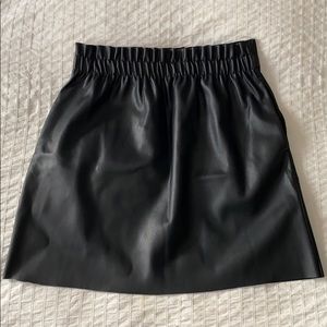 Zara Leather Skirt - Black size M
